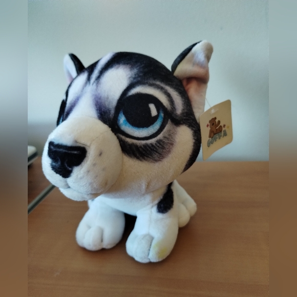Goffa Cute Husky Dog Plush stuffed animal Soft Toys 7in - Picture 2 of 14